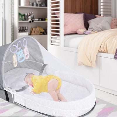 Berceau de Voyage - BabyNest™ - Gris - Havre Bébé