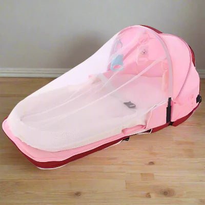 Berceau de Voyage - BabyNest™ - Rose - Havre Bébé