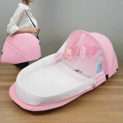 Berceau de Voyage - BabyNest™ - Rose - Havre Bébé