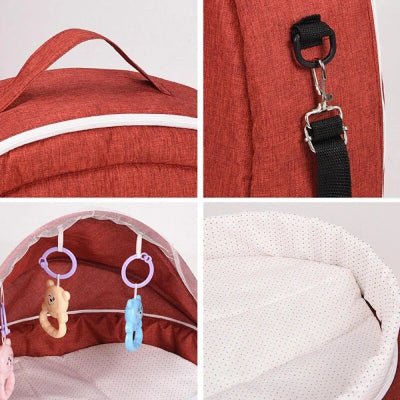 Berceau de Voyage - BabyNest™ - Rouge - Havre Bébé