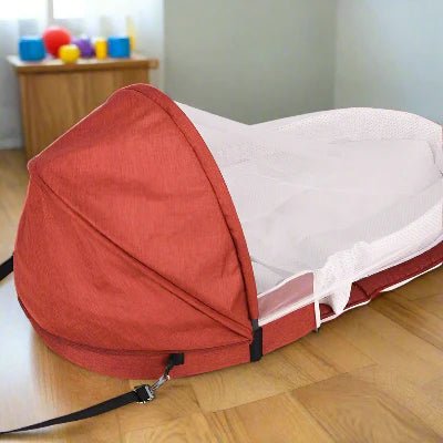 Berceau de Voyage - BabyNest™ - Rouge - Havre Bébé
