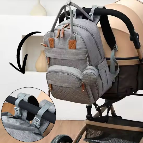 sac à langer premium élégance attaché à la poussette
