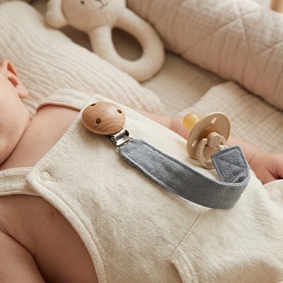 Attache tétine tissu | Souple - Havre Bébé