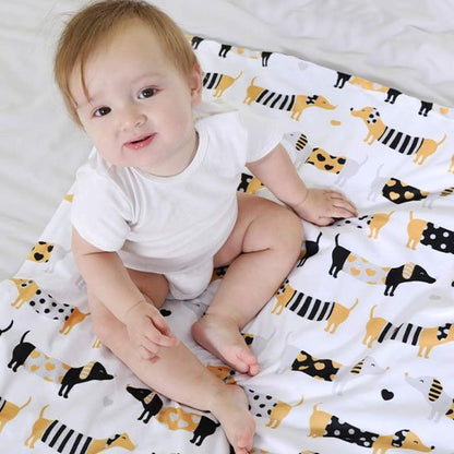 bébé assis sur couverture bébé aisance 