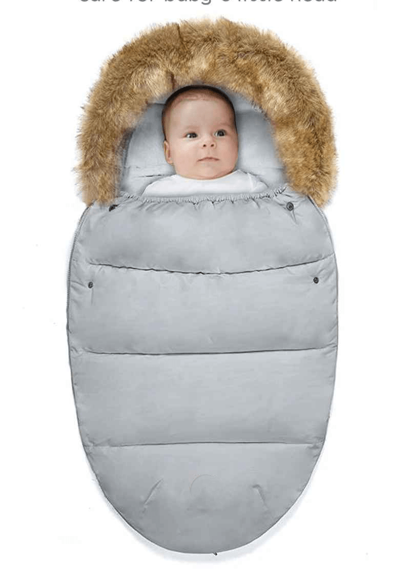 bébé dans chanceliere hiver durable 