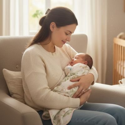 bébé dans couverture poussette hiver softbaby avec maman