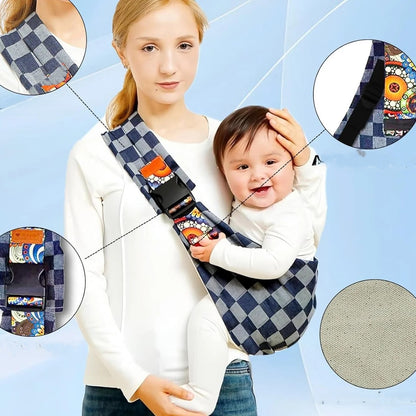 bébé dans porte bebe echarpe ergobaby avec maman