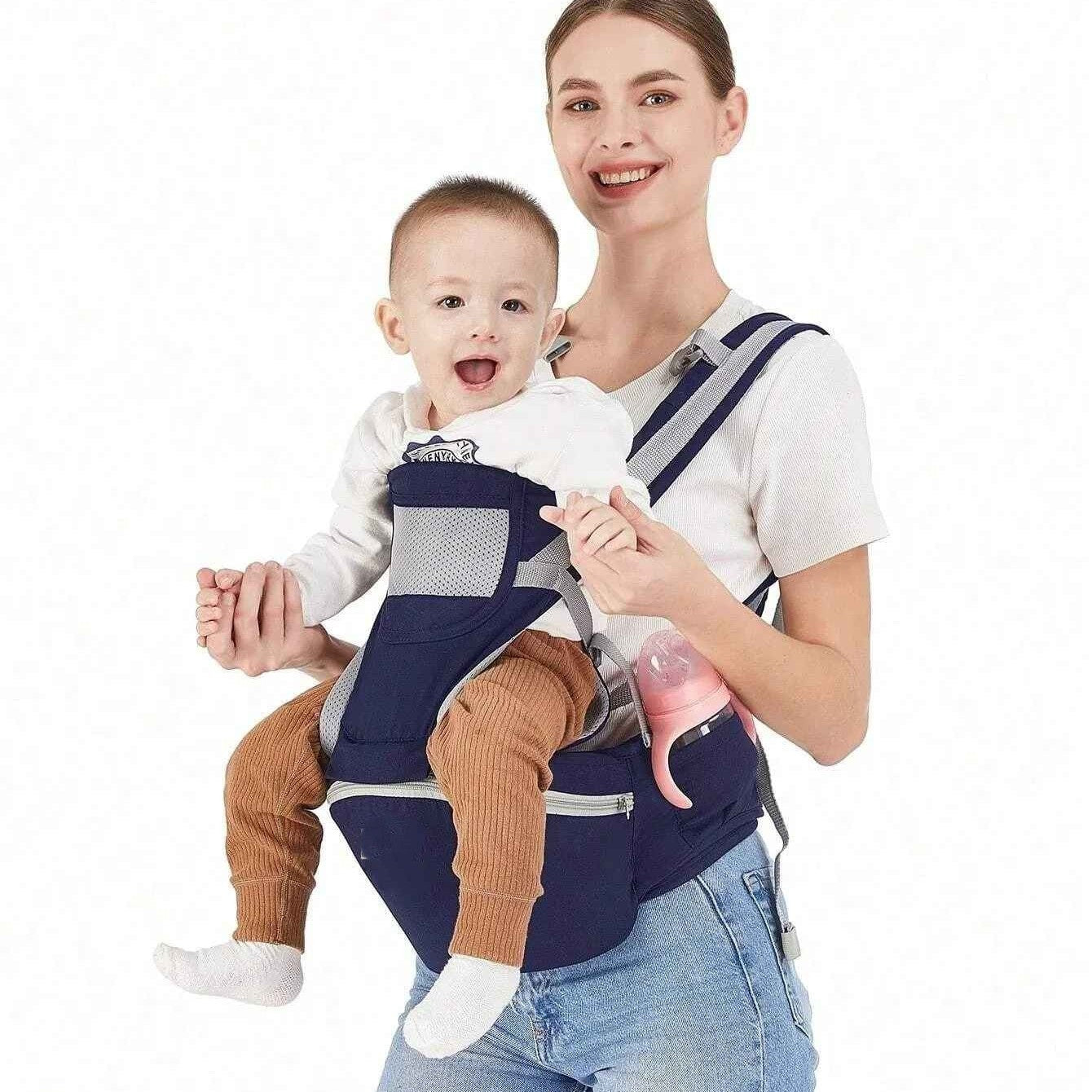 bébé dans porte-bébé physiologique comfortplus avec maman