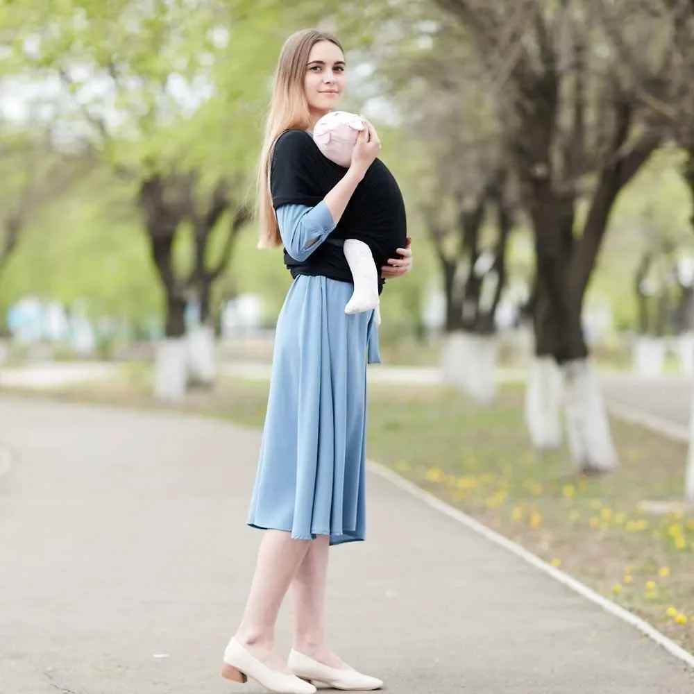 bébé en écharpe de portage bébé coton extensible avec maman