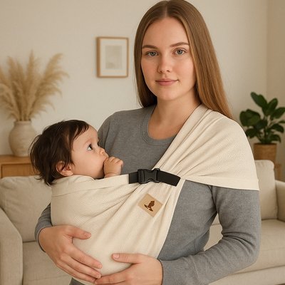 bébé en echarpe de portage confort sécurisé 