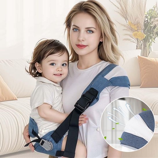 bébé en echarpe de portage douillet ergonomique avec maman