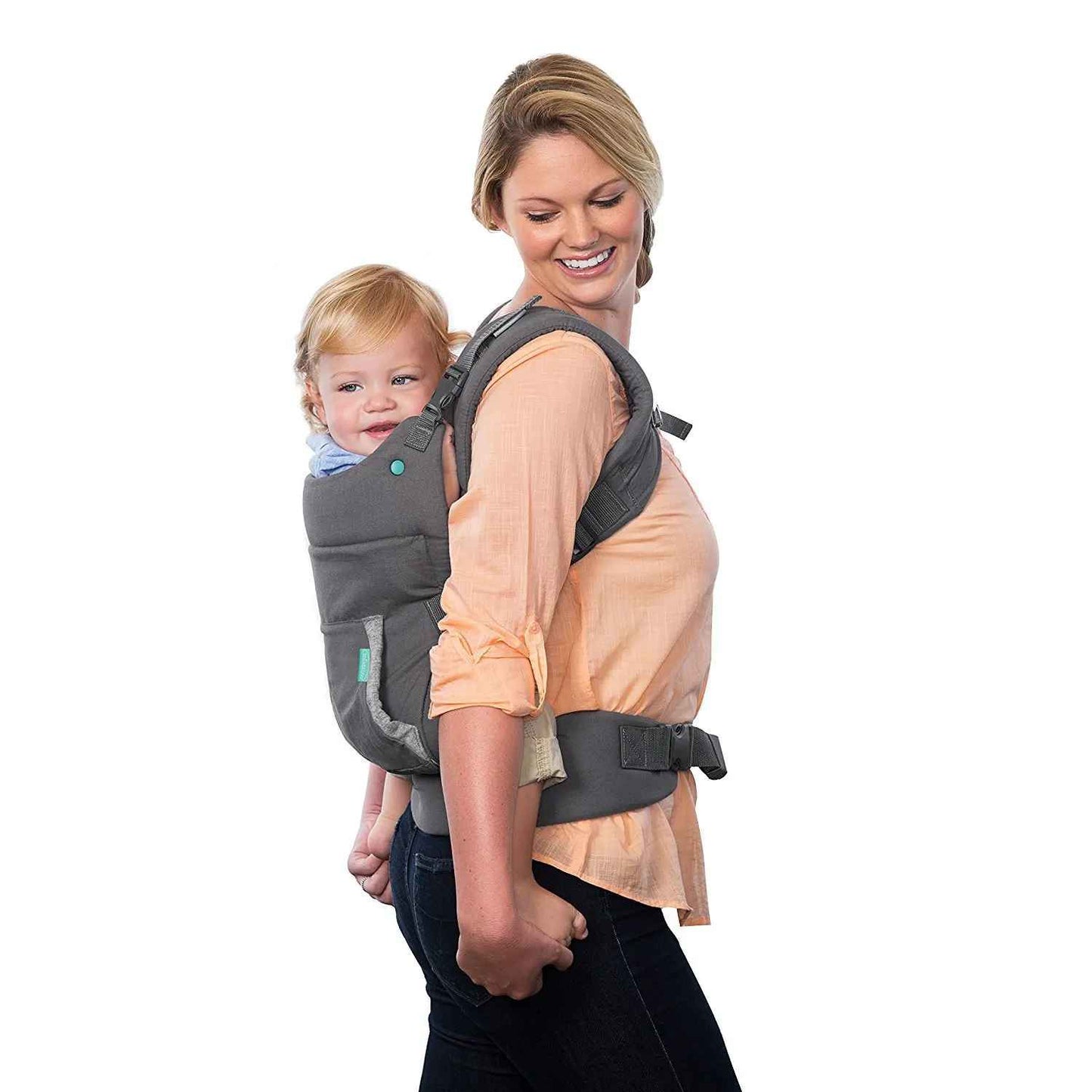 bébé en position dorsale dans porte bebe physio cosy ergonomique