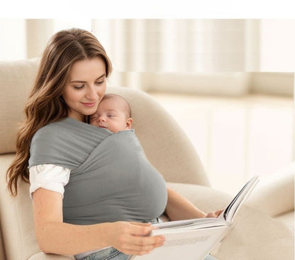 bébé endormi en écharpe de portage bébé coton physiologique