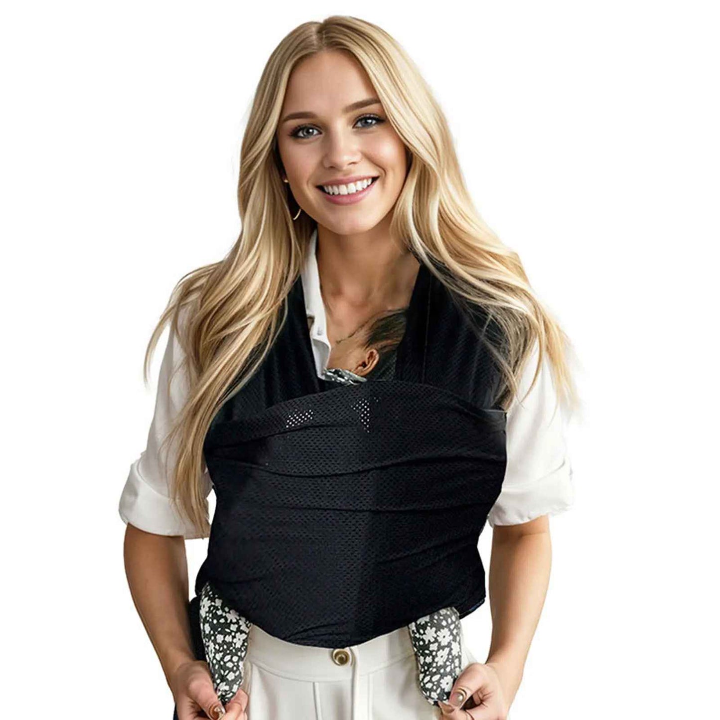 bébé endormi en écharpe de portage bébé freshcarry