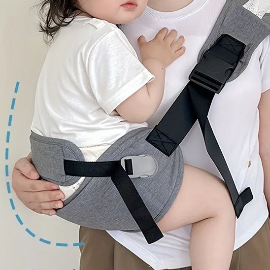 bébé éveillé en echarpe de portage douillet ergonomique 