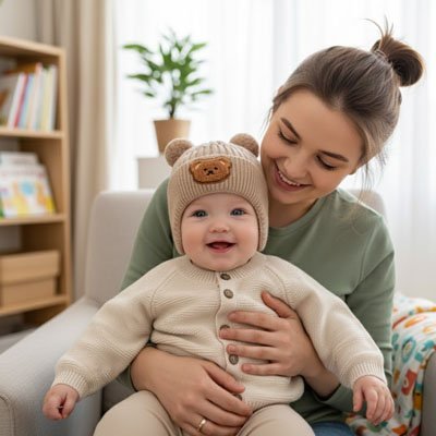 bébé porte bonnet bebe douceur protectrice