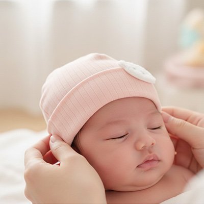 bébé porte bonnet bébé naissance calin avec maman 