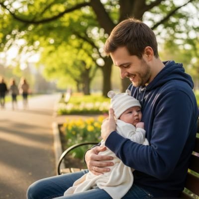 bébé porte bonnet bébé naissance comfy baby avec papa