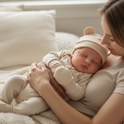 bébé porte bonnet bébé naissance douillet avec maman