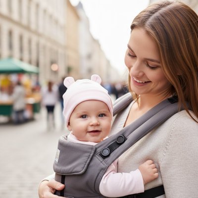 bébé porte bonnet bébé naissance soyeux avec maman