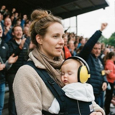 bébé porte casque anti bruit bebe paisible avec maman au concert