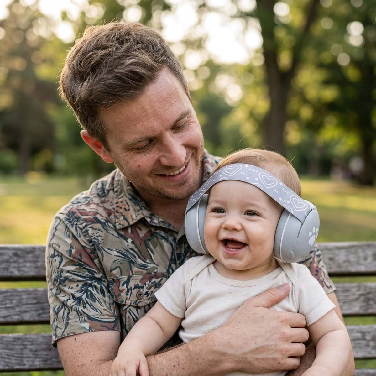 bébé porte casque bébé anti bruit serenity avec papa