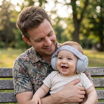 bébé porte casque bébé anti bruit serenity avec papa