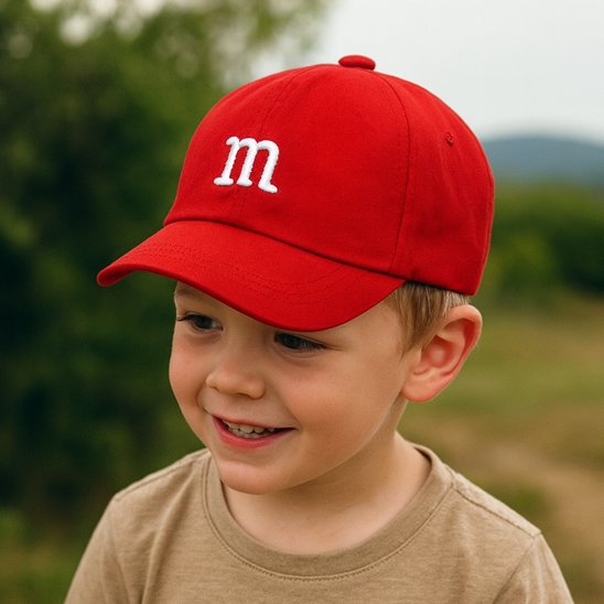 bébé porte casquette bebe anti uv sunprotection rouge
