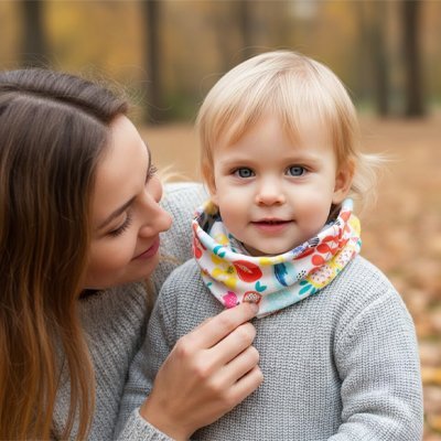 bébé porte tour de cou bébé douceur chaude avec maman