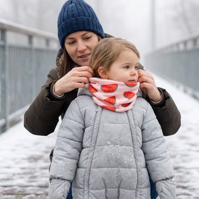 bébé porte tour de cou bebe souple avec maman