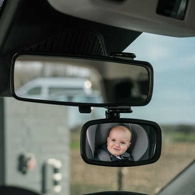 bébé visible dans miroir voiture bebe  sécurité optimale