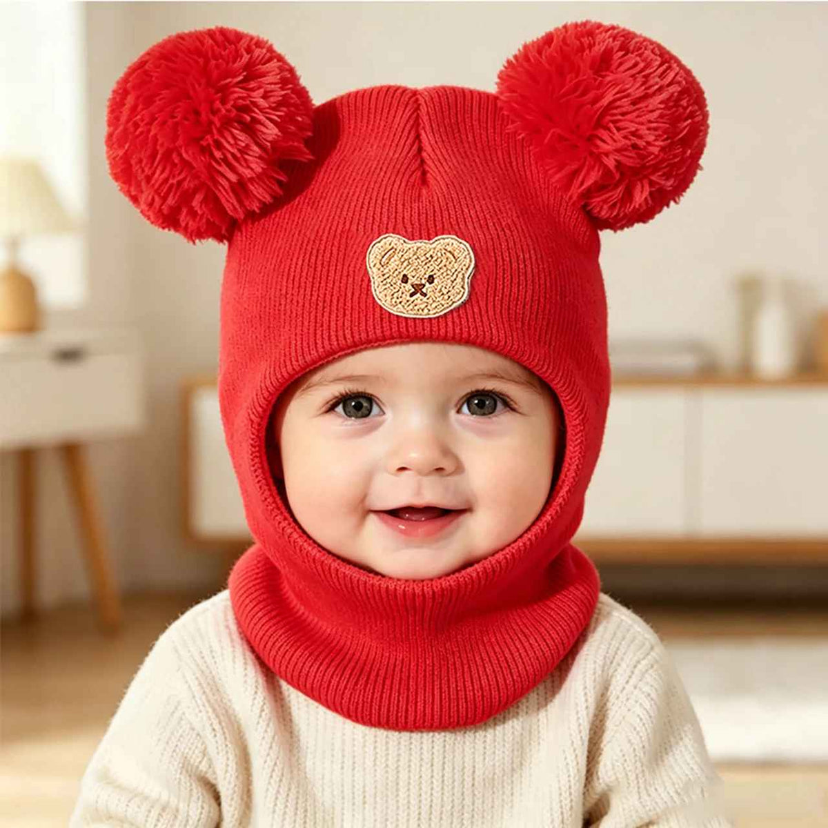bébé porte bonnet cagoule bebe protection intégrale au salon