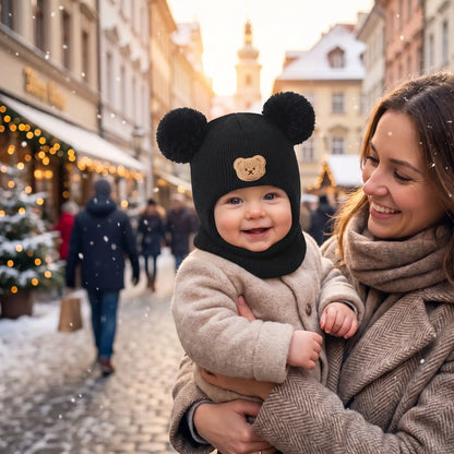 bébé porte cagoule garçon douceur complète en ville avec maman