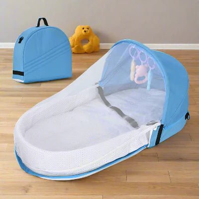 Berceau de Voyage - BabyNest™ - Bleu - Havre Bébé