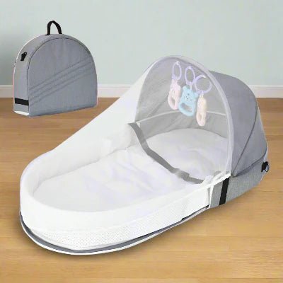 Berceau de Voyage - BabyNest™ - Gris - Havre Bébé