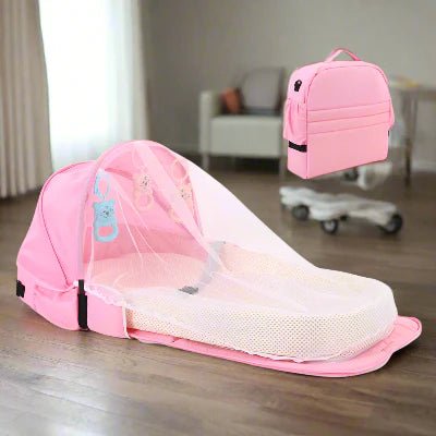 Berceau de Voyage - BabyNest™ - Rose - Havre Bébé