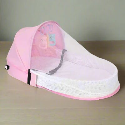 Berceau de Voyage - BabyNest™ - Rose - Havre Bébé