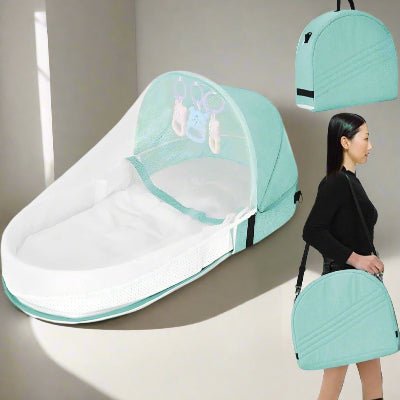 Berceau de Voyage - BabyNest™ - Vert - Havre Bébé