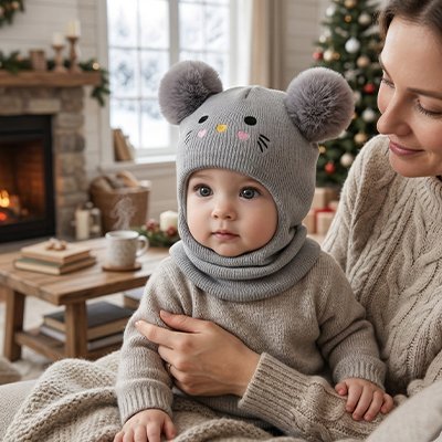 CAGOULE BEBE FILLE | Pompons - Havre Bébé