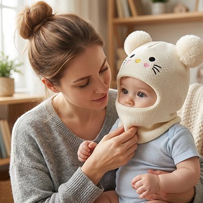 CAGOULE BEBE FILLE | Pompons - Havre Bébé