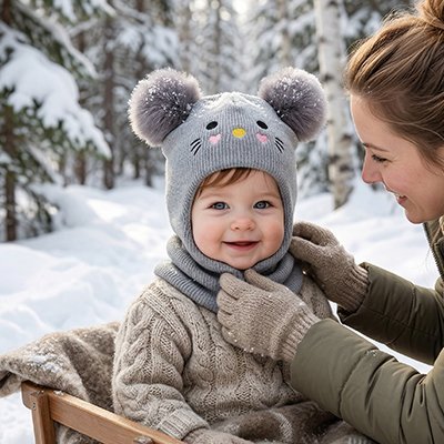 CAGOULE BEBE FILLE | Pompons - Havre Bébé