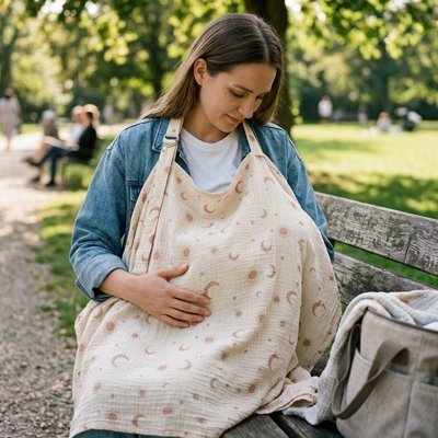 Cape d'allaitement bébéchic | Sereine - Havre Bébé