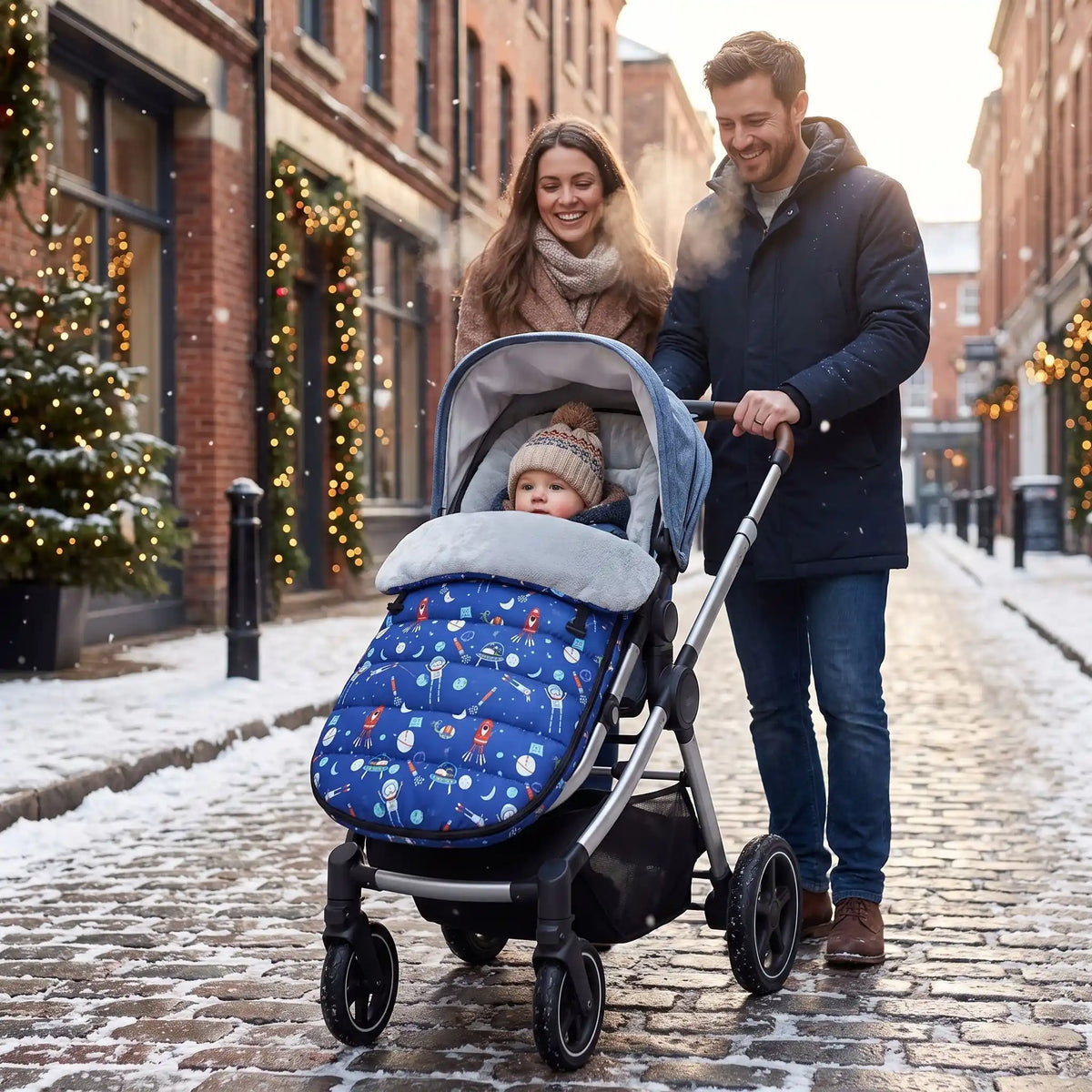 chanceliere bebe babycute avec bébé en ville avec sa famille