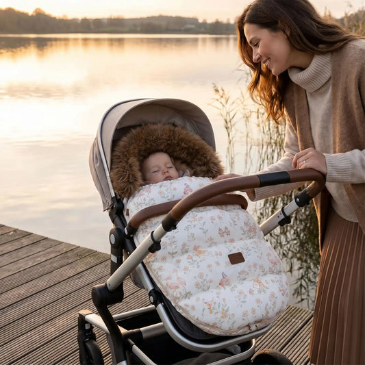chanceliere bebe chaude wonderland avec bébé au bord d'eau avec maman 