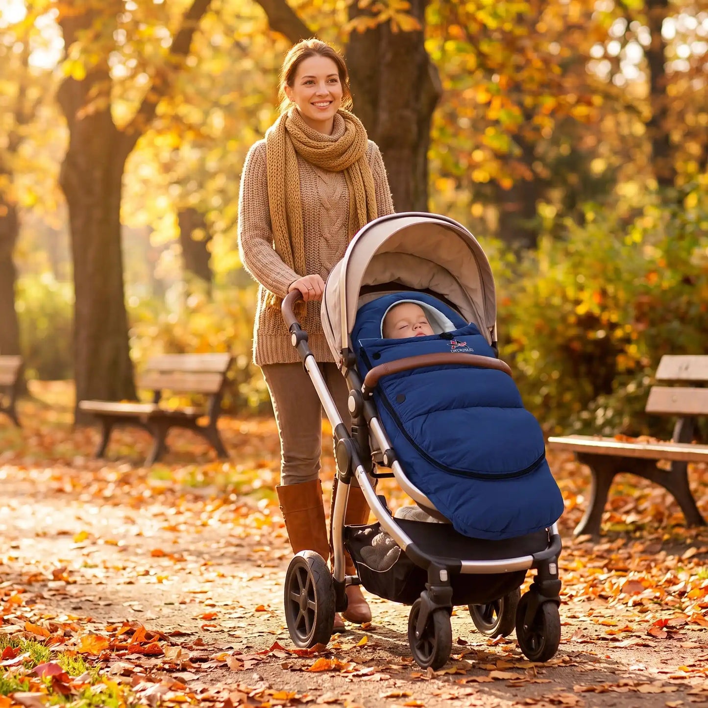chanceliere cosy coucou avec bébé et maman au parc