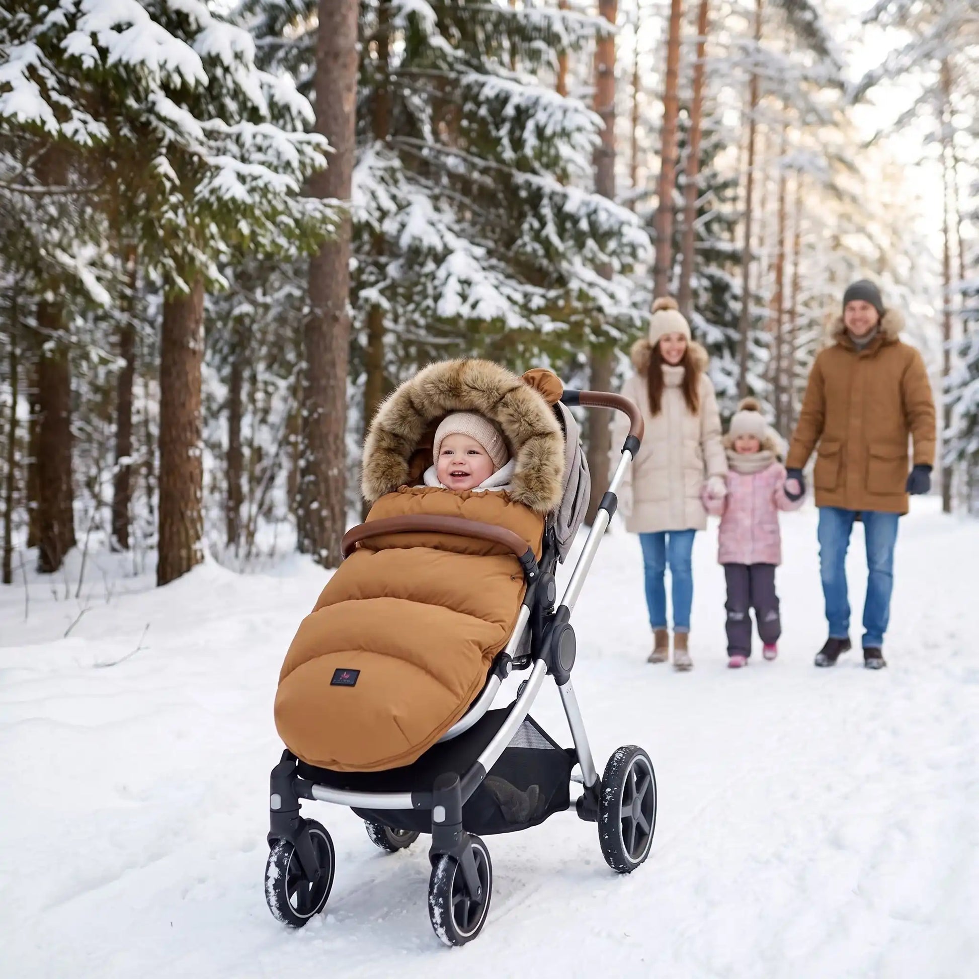 chanceliere poussette 24/36 mois cute au bois avec famille