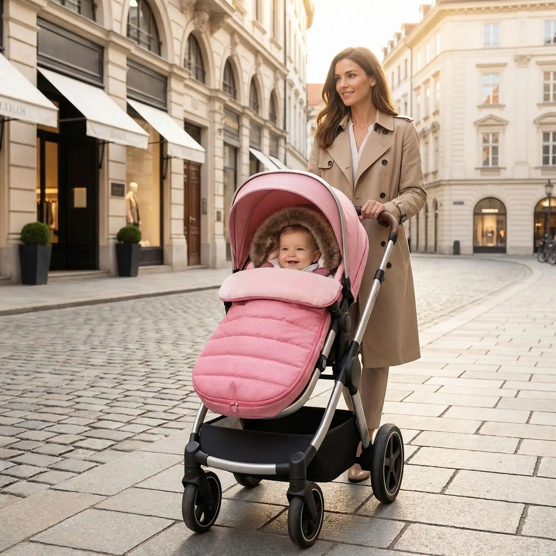 Chancelière poussette hiver | BabyDoux - Havre Bébé