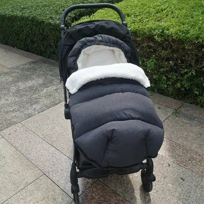 chanceliere bebe coupe - vent hivernale fixée au poussette