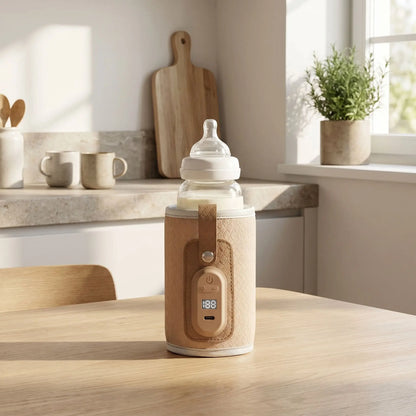 chauffe biberon autonome babyflash sur la table dans la cuisine