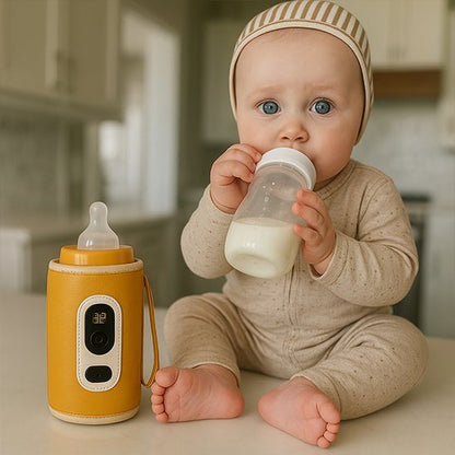 chauffe biberon nomade pratique avec bébé 